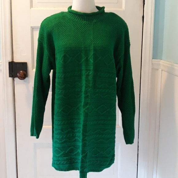 Vintage Forelli green long legging sweater - Picture 1 of 2